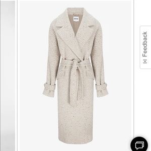Express Belted Wrap Coat, Size Small